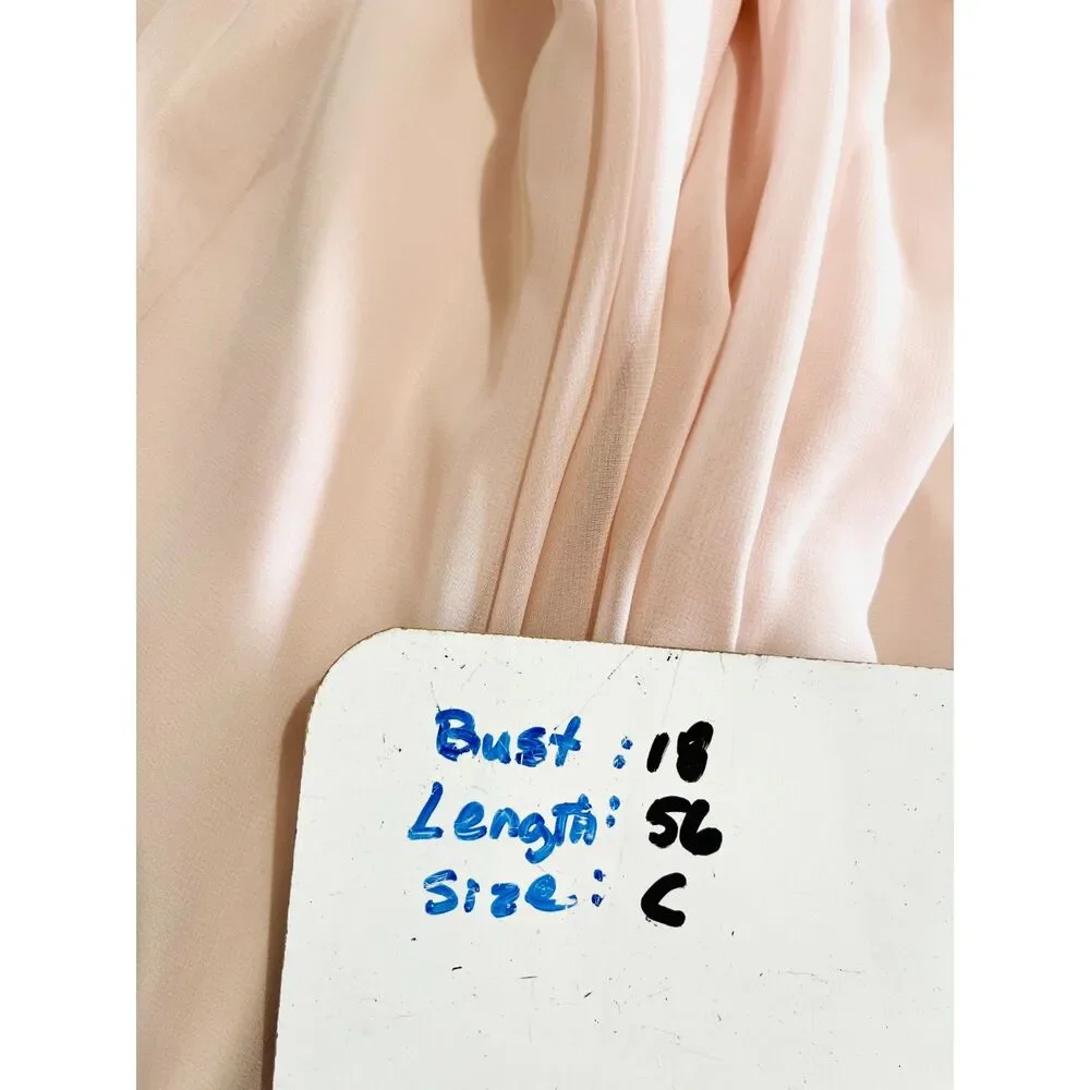 Azazie maxi dress bridesmaid blush pink  V neck wrapped front women C